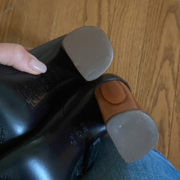 Tory Burch black leather booties. - Picture 8 of 8